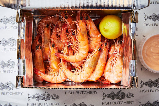 1kg Cooked Prawns & Fish Butchery Hot Cocktail Sauce | Waterloo Pick up