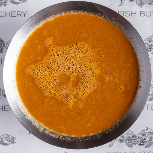 Bouillabaisse Broth in a bowl